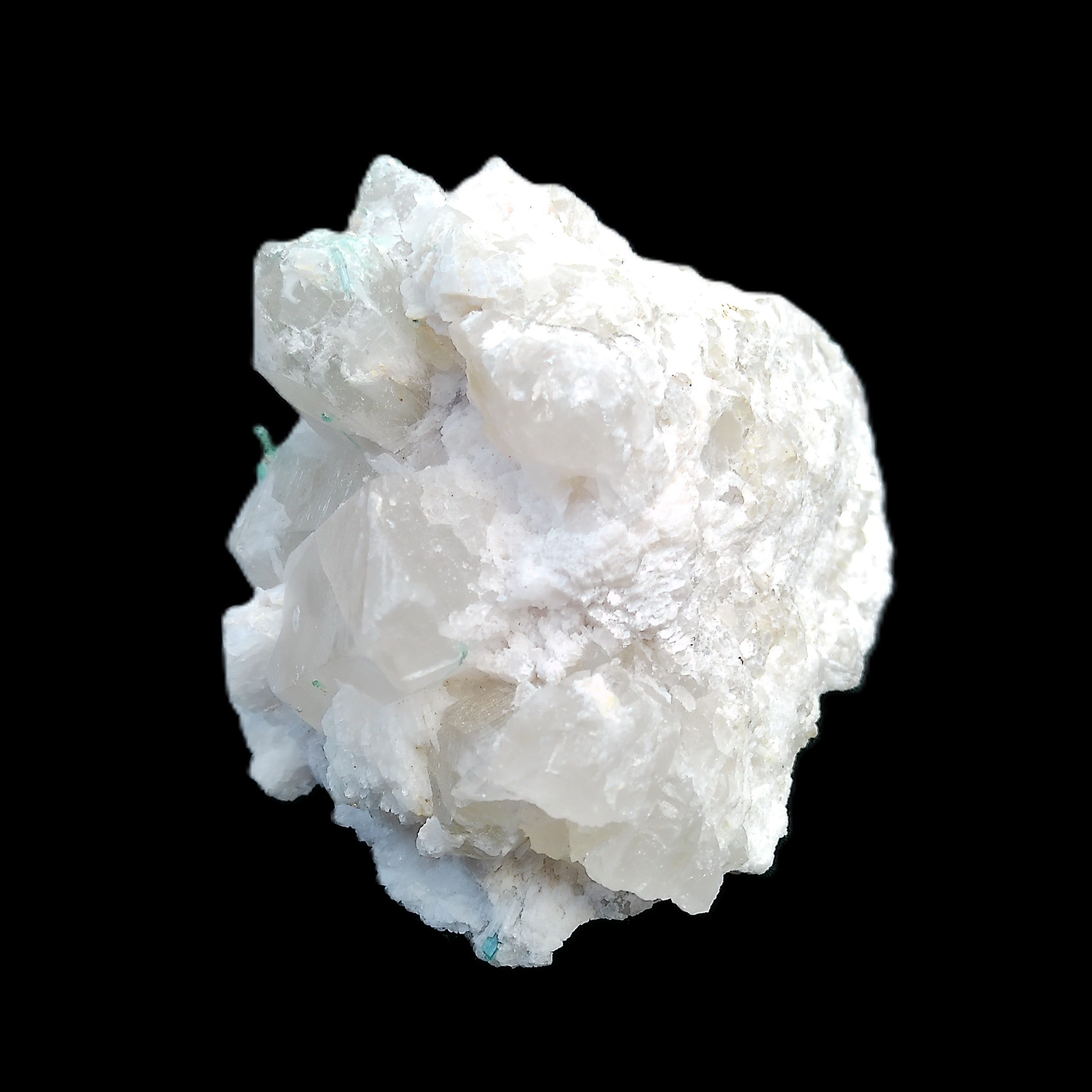 Clear Quartz bouquet with Green Tourmaline, Lepidolite and Feldspar 83*47*40mm 528g in sunlight - Rocks and Things Store
