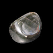 Polished Silver Obsidian stone  20-38mm 14-15g in sunshine - Rocks and Things Store