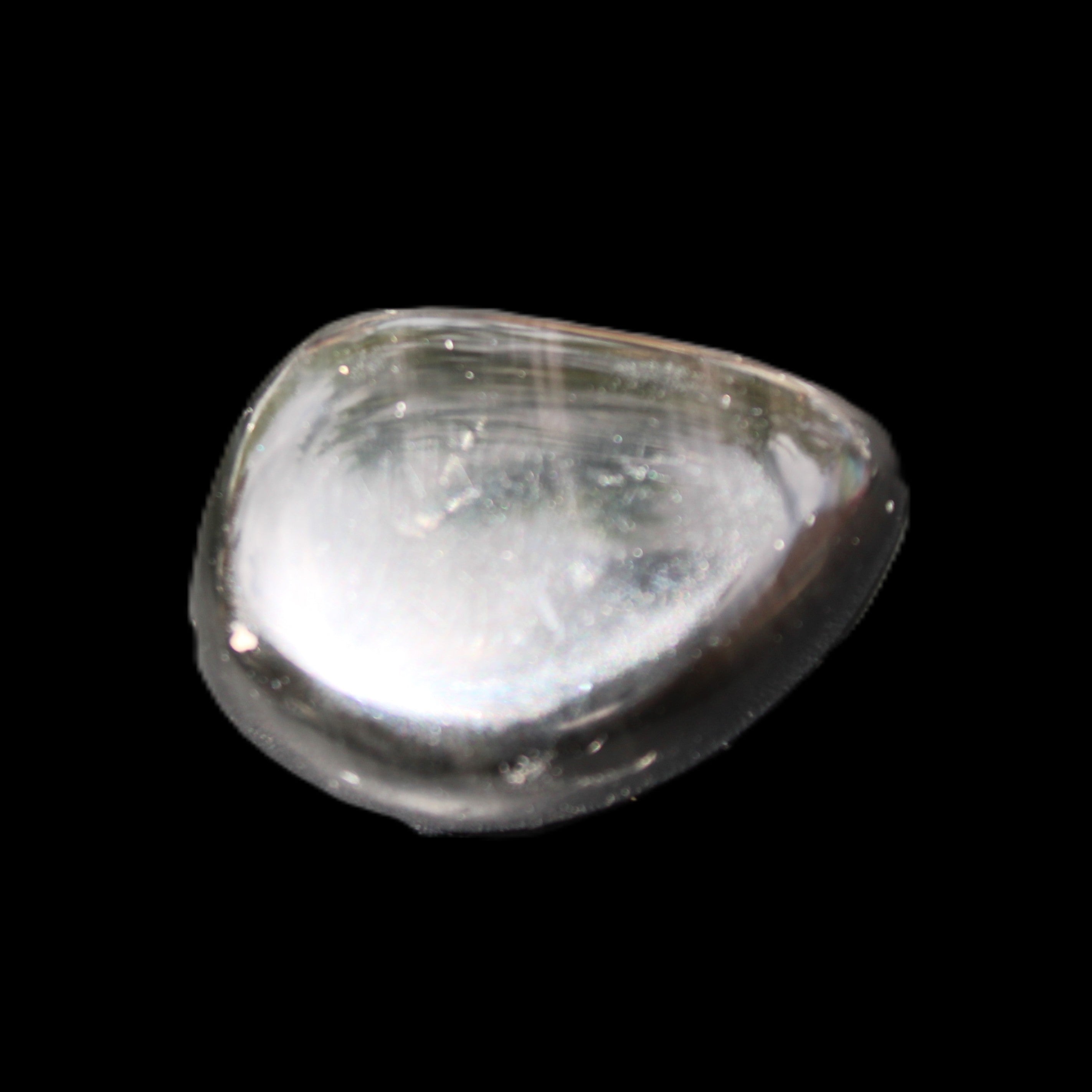 Polished Silver Obsidian stone  20-38mm 14-15g in sunshine - Rocks and Things Store