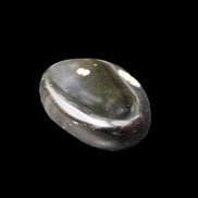 Polished Silver Obsidian stone  20-31mm 12-13g in sunshine - Rocks and Things Store