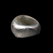 Polished Silver Obsidian stone  20-31mm 12-13g in sunshine - Rocks and Things Store