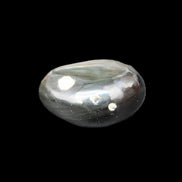 Polished Silver Obsidian stone 25-28mm 7-8g in sunshine - Rocks and Things Store