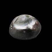 Polished Silver Obsidian stone 25-28mm 7-8g in sunshine - Rocks and Things Store