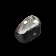 Polished Silver Obsidian stone 25-28mm 7-8g in sunshine - Rocks and Things Store