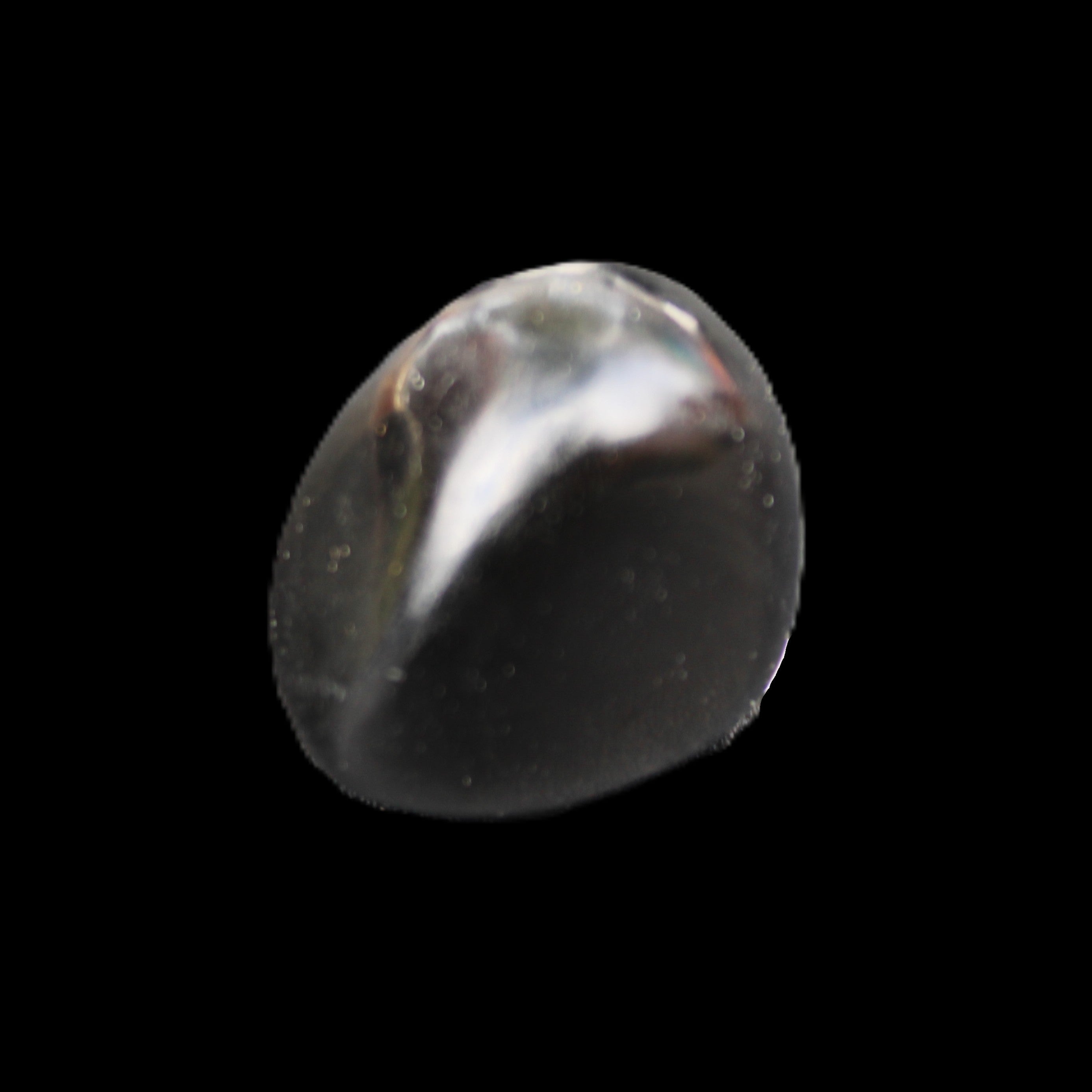Polished Silver Obsidian stone 25-28mm 7-8g in sunshine - Rocks and Things Store