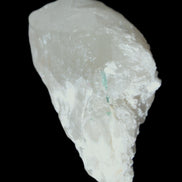 Green Tourmaline on Elestial Quartz with mica 60*35*26mm 70g in sunlight - Rocks and Things Store