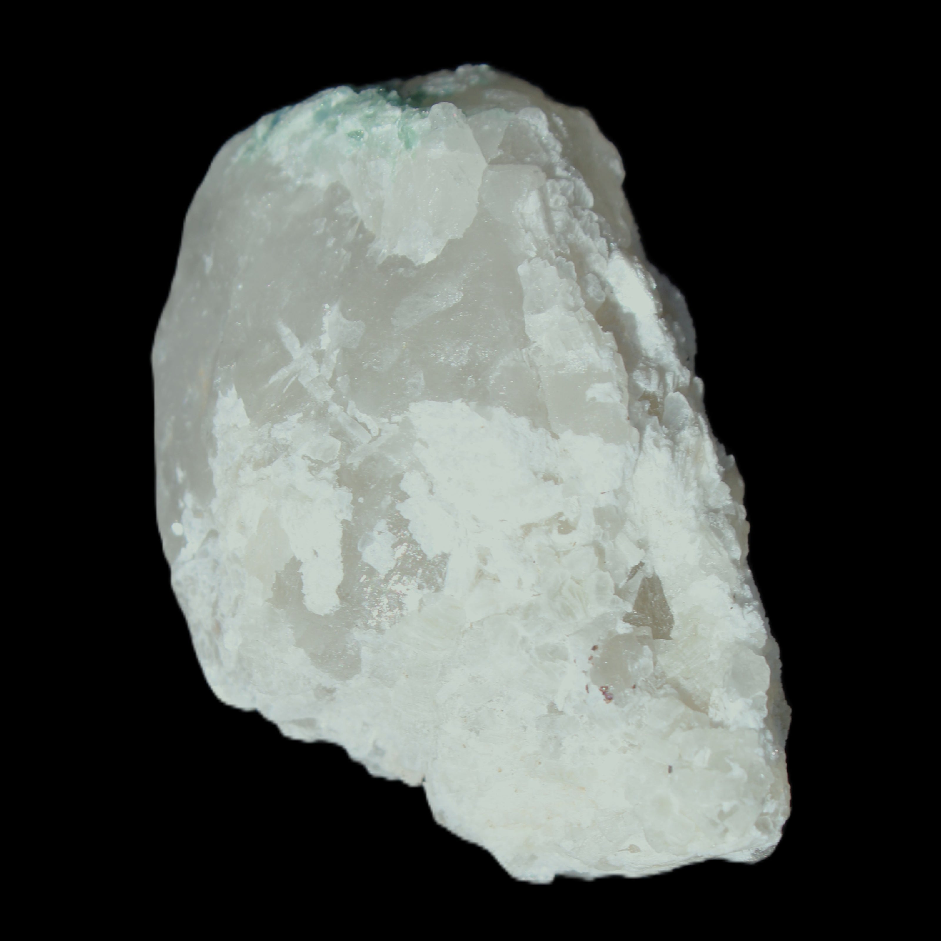 Green Tourmaline on Elestial Quartz with mica 60*35*26mm 70g in sunlight - Rocks and Things Store