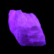 Pink Fluorescent White Calcite crystal 42*28*23mm 41g in UV light - Rocks and Things Store