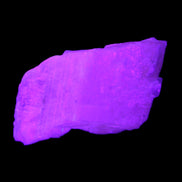 Pink Fluorescent White Calcite crystal 42*28*23mm 41g in UV light - Rocks and Things Store
