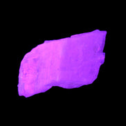 Pink Fluorescent White Calcite crystal 42*28*23mm 41g in UV light - Rocks and Things Store