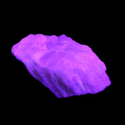 Pink Fluorescent White Calcite crystal 42*28*23mm 41g in UV light - Rocks and Things Store