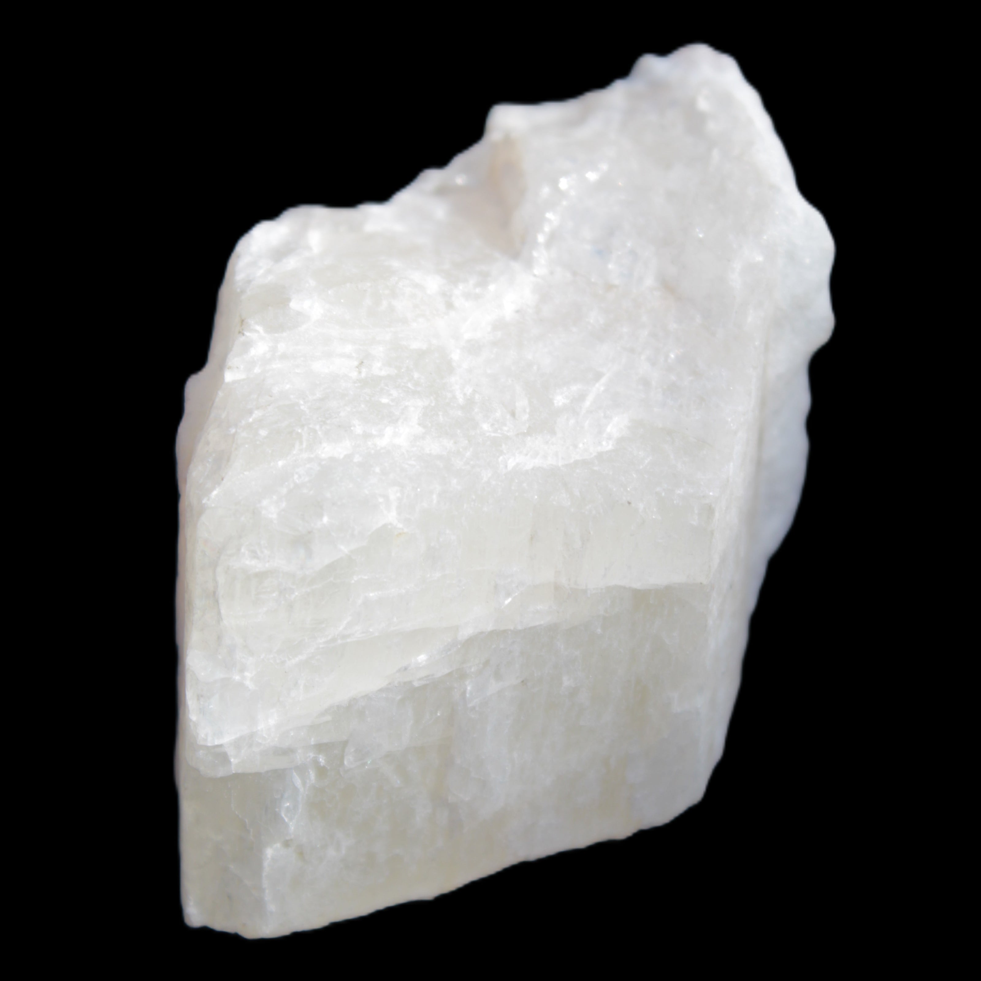 Pink Fluorescent White Calcite crystal 42*28*23mm 41g in sunlight - Rocks and Things Store