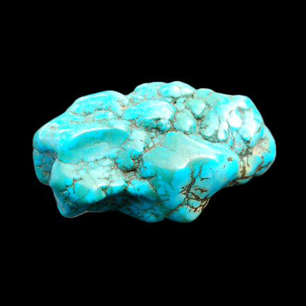 Persian Turquoise 53*35mm 51.2g in sunlight - Rocks and Things Store