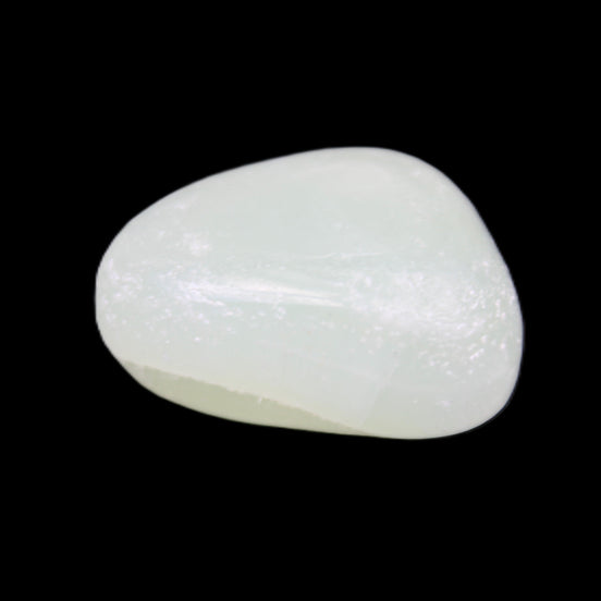 Pistachio Calcite tumbled stone 20-28mm 11-19g in sunlight - Rocks and Things Store