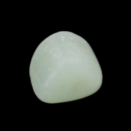 Pistachio Calcite tumbled stone 20-28mm 11-19g in sunlight - Rocks and Things Store