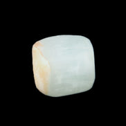 Pistachio Calcite tumbled stone 20-28mm 11-19g in sunlight - Rocks and Things Store