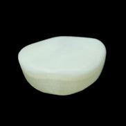 Pistachio Calcite tumbled stone 20-28mm 11-19g in sunlight - Rocks and Things Store