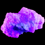 Green and Pink Tourmaline cluster on matrix 85*45*44mm 171g in UV light - Rocks and Things Store