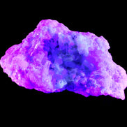 Green and Pink Tourmaline cluster on matrix 85*45*44mm 171g in UV light - Rocks and Things Store