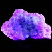 Green and Pink Tourmaline cluster on matrix 85*45*44mm 171g in UV light - Rocks and Things Store