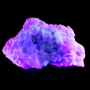 Green and Pink Tourmaline cluster on matrix 85*45*44mm 171g in UV light - Rocks and Things Store