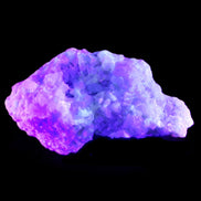 Green and Pink Tourmaline cluster on matrix 85*45*44mm 171g in UV light - Rocks and Things Store