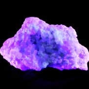 Green and Pink Tourmaline cluster on matrix 85*45*44mm 171g in UV light - Rocks and Things Store