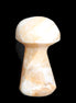 Pink and Yellow Calcite mushroom 25-30m 9-14g in sunlight - Rocks and Things Store