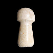 Pale Chocolate Calcite mushroom 27-33mm 7-15g in sunlight - Rocks and Things Store