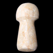 Pale Chocolate Calcite mushroom 27-33mm 7-15g in sunlight - Rocks and Things Store