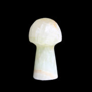 Green Yellow Calcite mushroom 30-33m 11-20g in sunlight - Rocks and Things Store