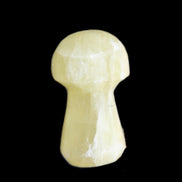 Green Yellow Calcite mushroom 30-33m 11-20g in sunlight - Rocks and Things Store