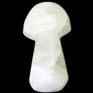 Green Yellow Calcite mushroom 30-33m 11-20g in sunlight - Rocks and Things Store