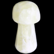 Green Yellow Calcite mushroom 30-33m 11-20g in sunlight - Rocks and Things Store