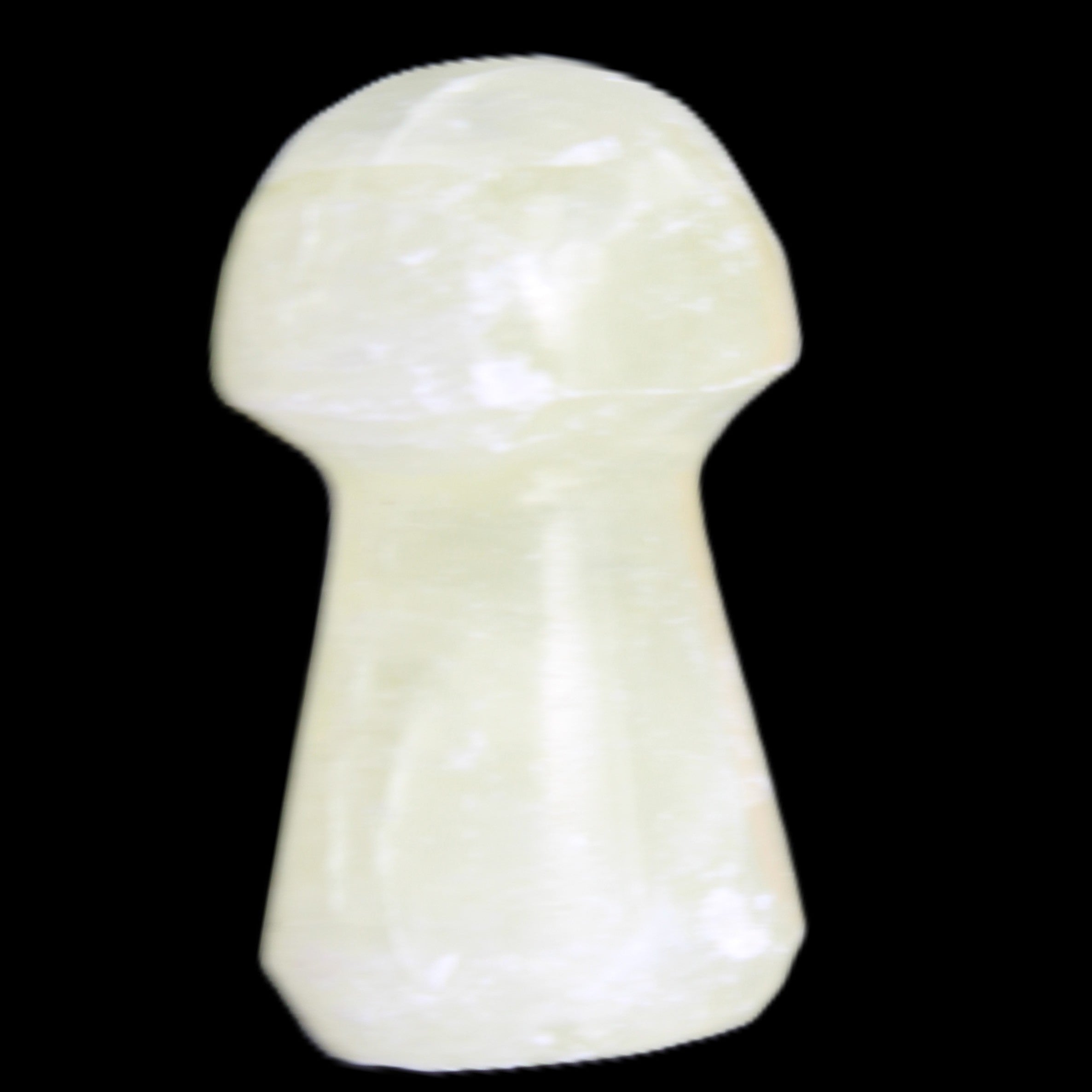 Green Yellow Calcite mushroom 30-33m 11-20g in sunlight - Rocks and Things Store
