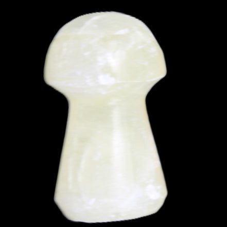 Green Yellow Calcite mushroom 30-33m 11-20g in sunlight - Rocks and Things Store