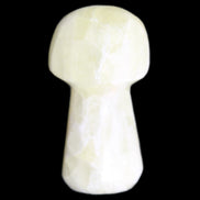 Green Yellow Calcite mushroom 30-33m 11-20g in sunlight - Rocks and Things Store