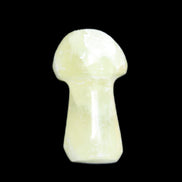 Green Yellow Calcite mushroom 30-33m 11-20g in sunlight - Rocks and Things Store