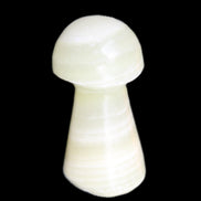 Green Yellow Calcite mushroom 30-33m 11-20g in sunlight - Rocks and Things Store