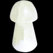 Green Yellow Calcite mushroom 30-33m 11-20g in sunlight - Rocks and Things Store