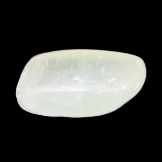 Pistachio Calcite tumbled stone 15-26mm 10-15g in sunlight - Rocks and Things Store