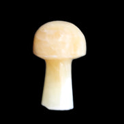 Yellow Calcite mushroom 27-30m 9-14g in sunlight - Rocks and Things Store