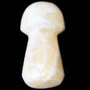 Yellow Calcite mushroom 27-30m 9-14g in sunlight - Rocks and Things Store