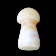 Yellow Calcite mushroom 27-30m 9-14g in sunlight - Rocks and Things Store