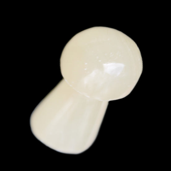 Yellow Calcite mushroom 28-30m 9-13g in sunlight - Rocks and Things Store
