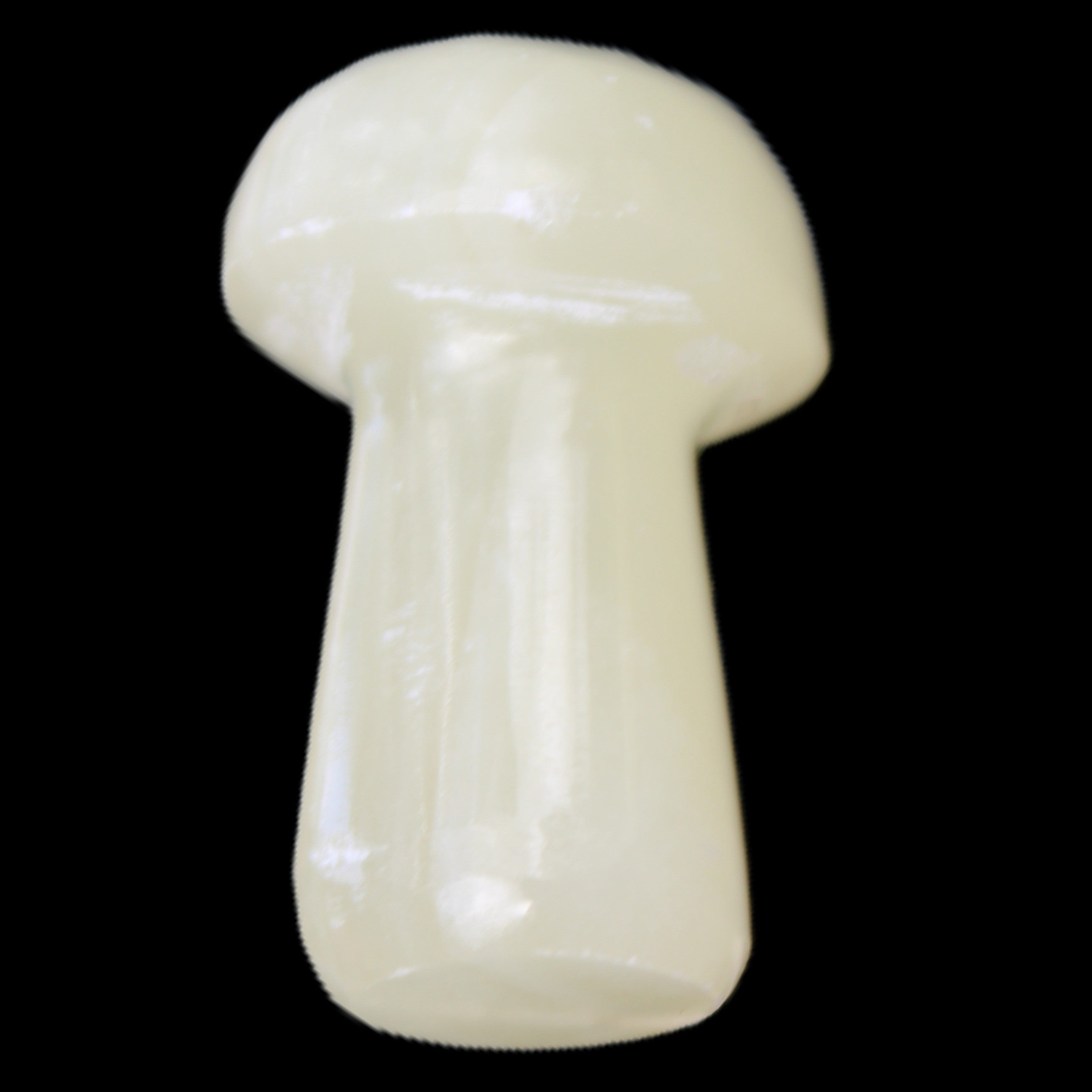 Yellow Calcite mushroom 28-30m 9-13g in sunlight - Rocks and Things Store
