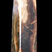 Chocolate Calcite obelisk 120*33*32mm 332g in sunlight - Rocks and Things Store