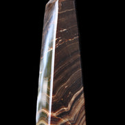Chocolate Calcite obelisk 128*35*32mm 301g in sunlight - Rocks and Things Store