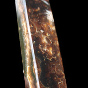 Chocolate Calcite obelisk 132*30*28mm 282g in sunlight - Rocks and Things Store