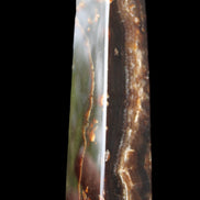 Chocolate Calcite obelisk 132*30*28mm 282g in sunlight - Rocks and Things Store
